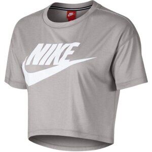 Nike Sportswear Essential Cropped Top Logo Short Sleeve T-Shirt Size S
